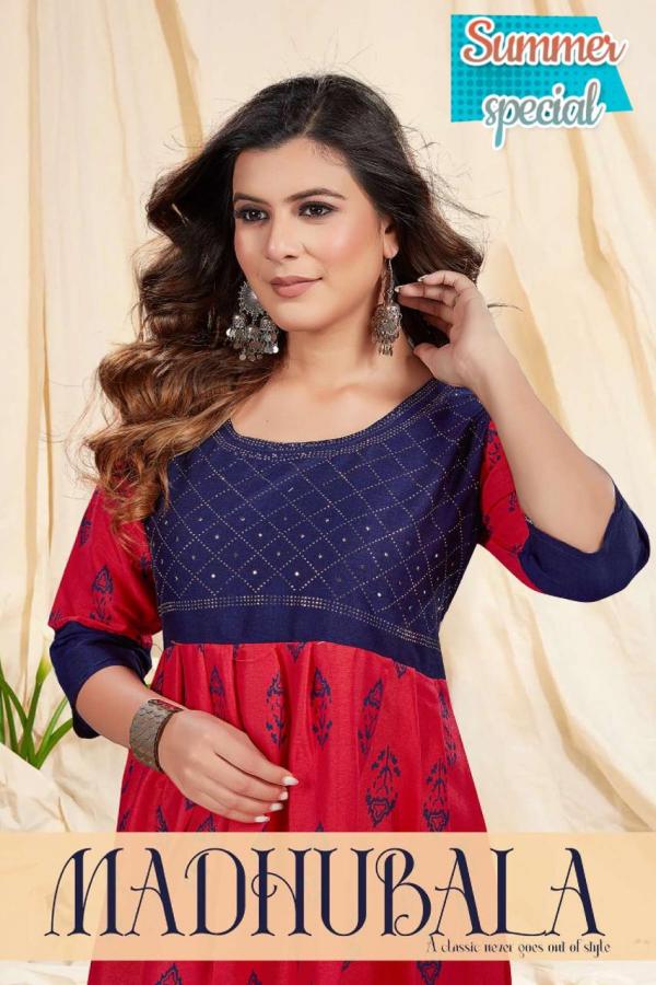 Trendy New Madhubala  Rayon Designer Kurti Collection